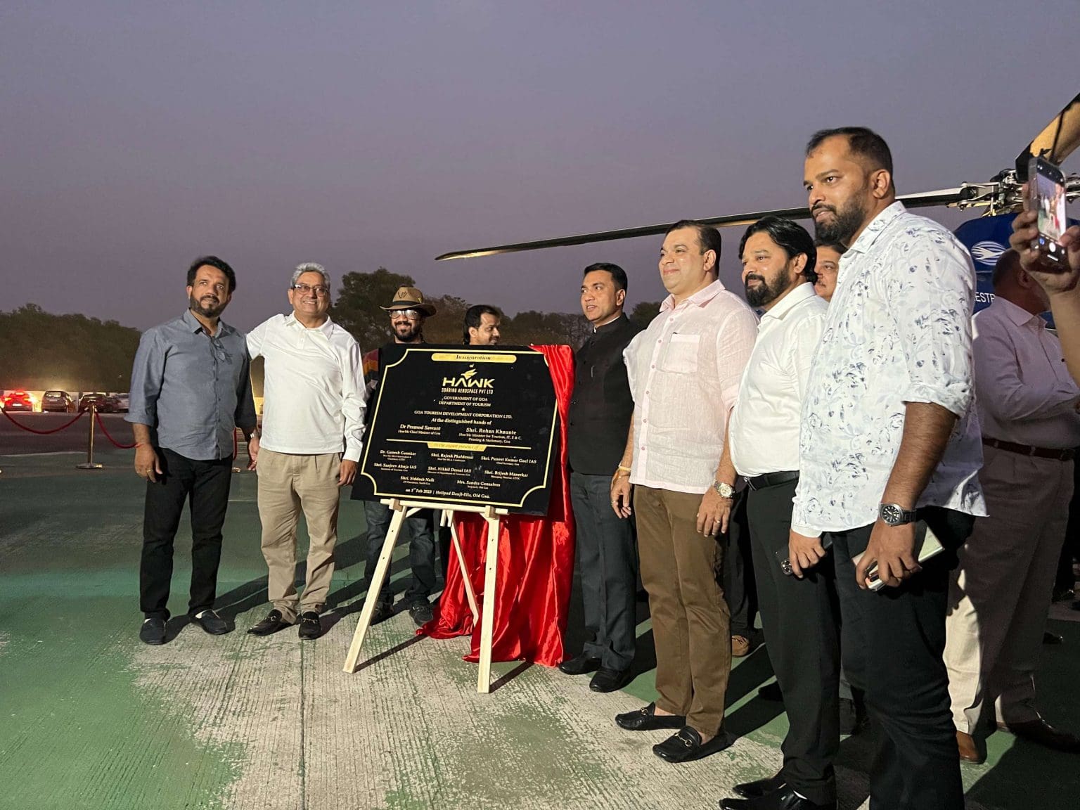 Goa Tourism Launches New Helipad Service And Helpline In The State To ...