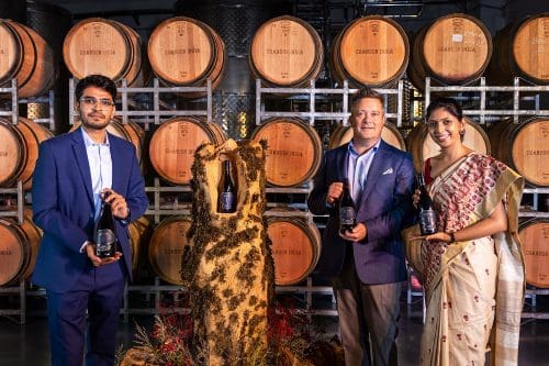 Chandon Aurva_Kaushal Khairnar, Head Winemaker Chandon India, Dan Buckle, Winemaking Director Chandon Australia, Ipsita Das, MD Moët Hennessy India