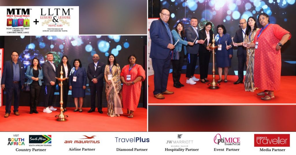 Lighting of the Lamp at 26th MTM and LLTM Travel Exhibition on 30 May 2024 at JW Marriott Mumbai Sahar