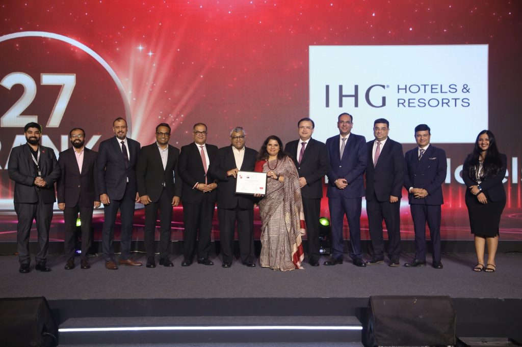 IHG Hotels & Resorts recognized as one of India’s Best Places to Work