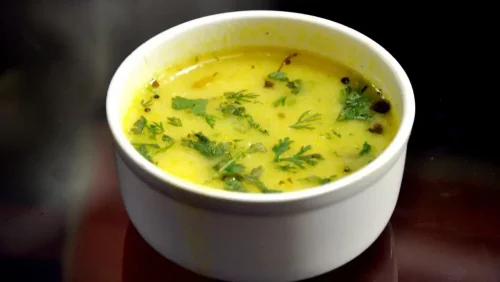 Gujarati food: Kadhi  
Image Credit: Dheerajk88, CC BY-SA 4.0 via Wikimedia Commons