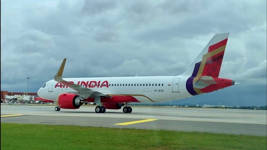 Air India's first A320neo with new livery and cabin interiors enters service