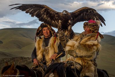 Golden Eagle Hunters of Mongolia at the Tsambagarav Glacier featured in the BBC documentary Human Planet. Image courtesy David baxendale.com via Flickr -  Extraordinary new places