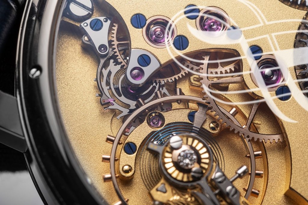 Found beside the escape wheel of the Caliber VI-I, the remontoir complication enables a smooth and efficient transmission of power
for the Lang & Heyne Friedrich III Remontoir Sincere Platinum Jubilee Edition.