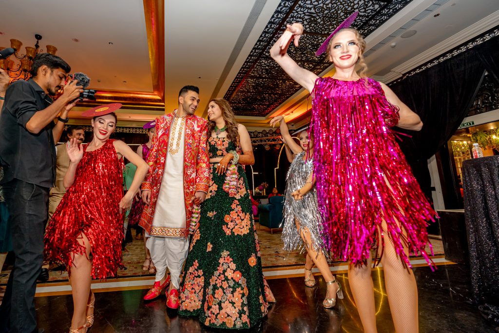 Dance performance at the wedding function (image courtesy:  Rising Events)