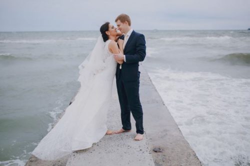 Couple at the shore 