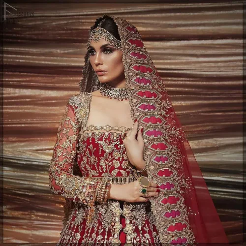 maroon double layer front open pishwas 1 scaled Create your dream wedding look: 7 Bridal must-haves to find in Delhi’s iconic markets