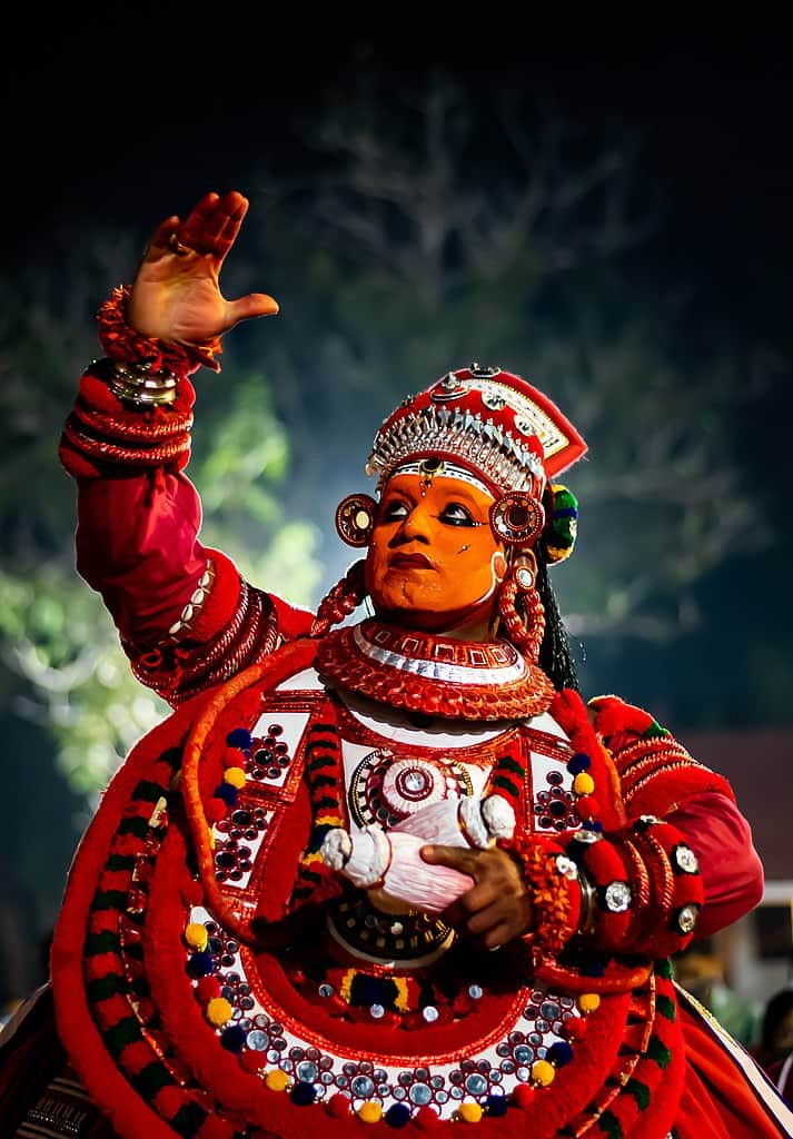 Theyyam - December festivals ( source: Wikimedia Commons)