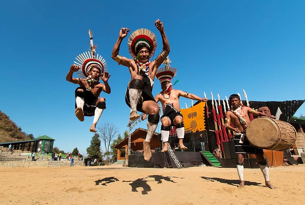 Zeliang Naga Tribesmen of Nagaland, Hornbill Festival - December festivals ( source: Vikramjit Kakati via Flickr )