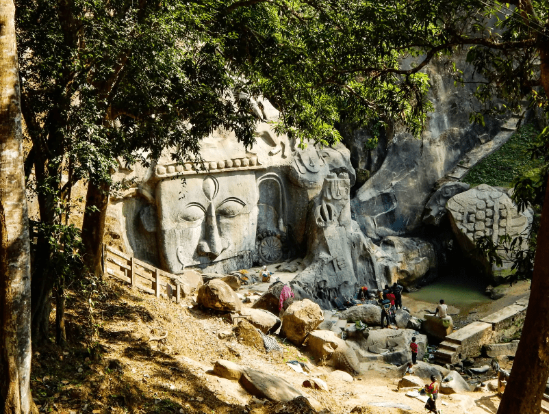 Unakotiswara kal bhairava, Unakoti, Tripura (source: PIXAHIVE), New Year Celebrations 