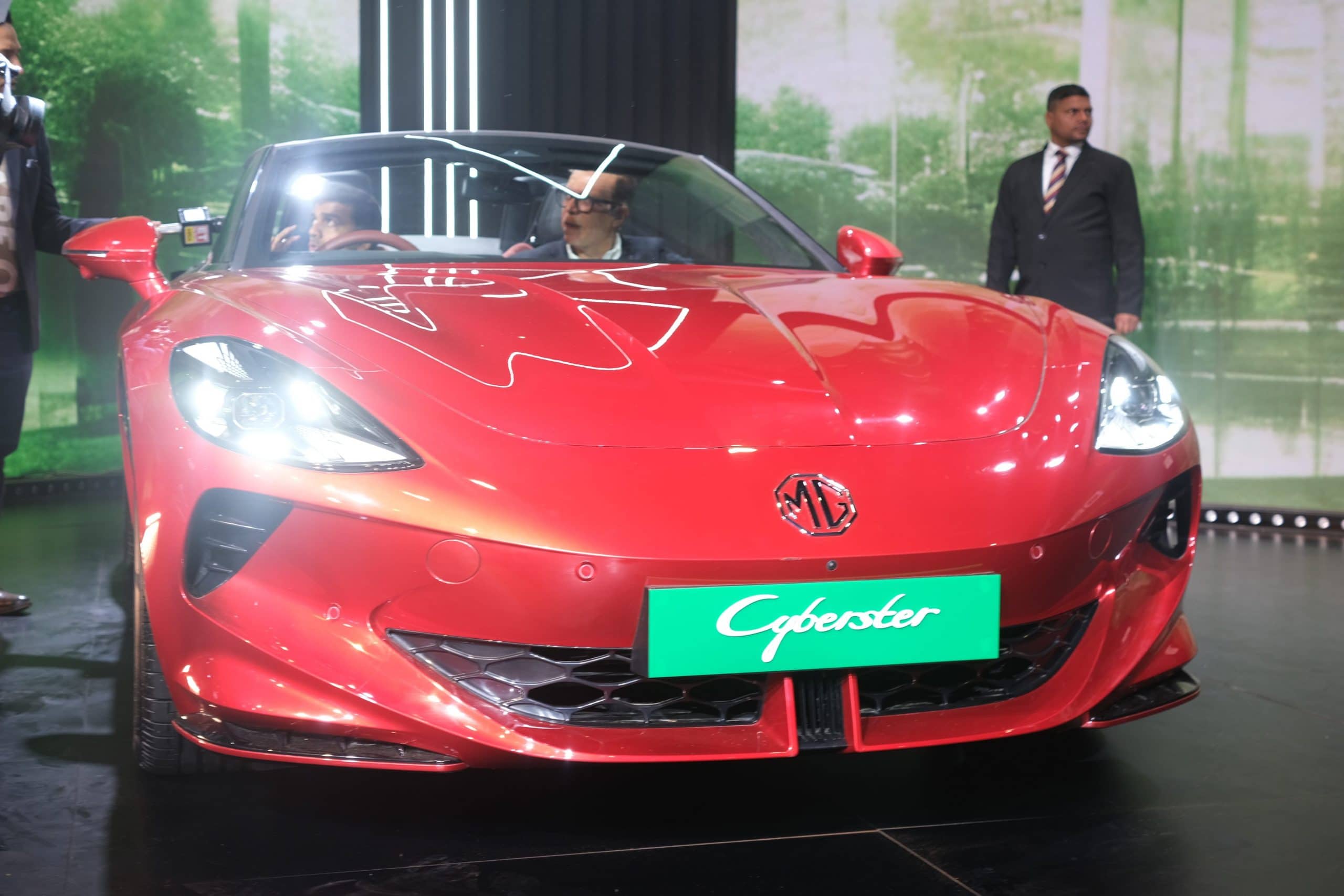 The Cyberster’s exterior design is classic roadster, Auto Expo 2025