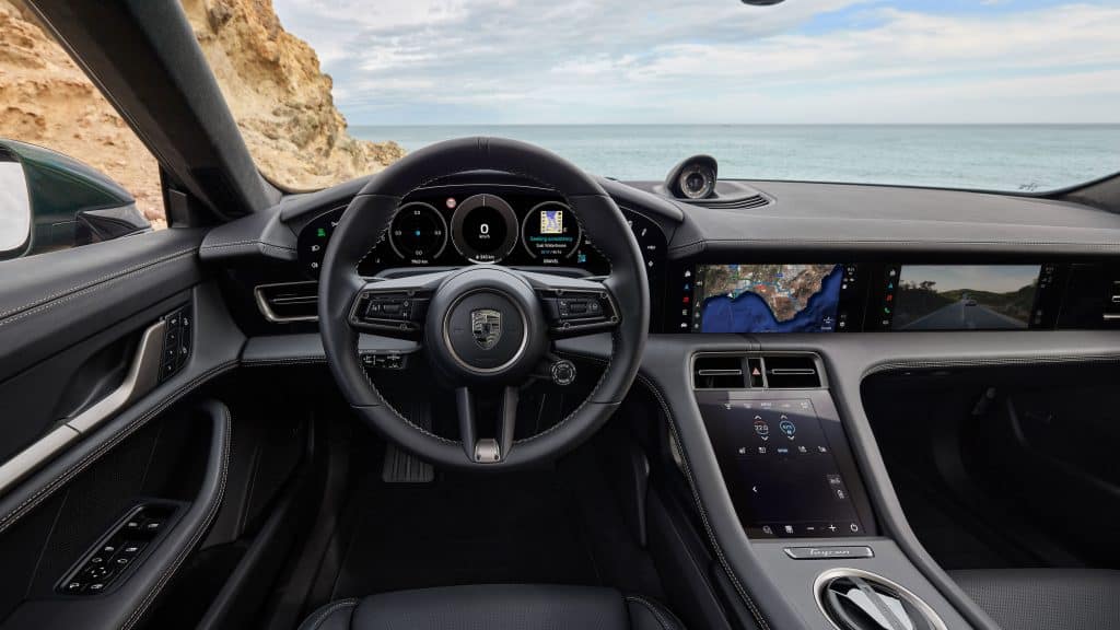 Porsche Taycan Interior, Auto Expo 2025