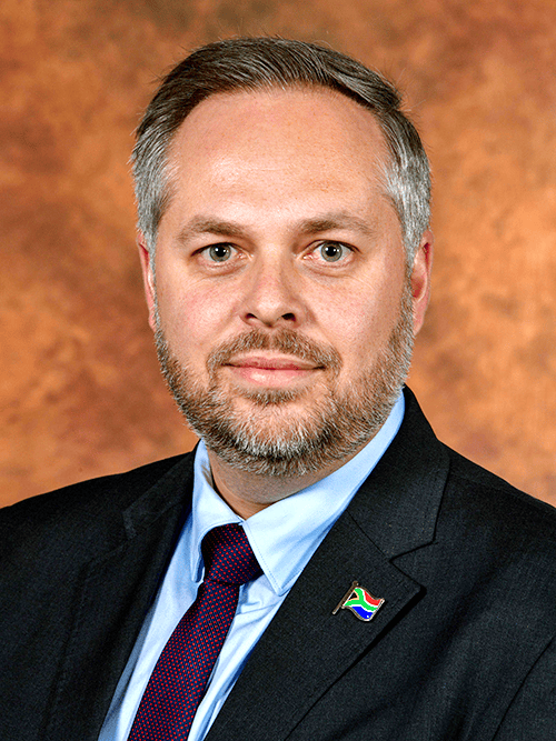 Dr Leon Schreiber, Minister of Home Affairs, Republic of South Africa