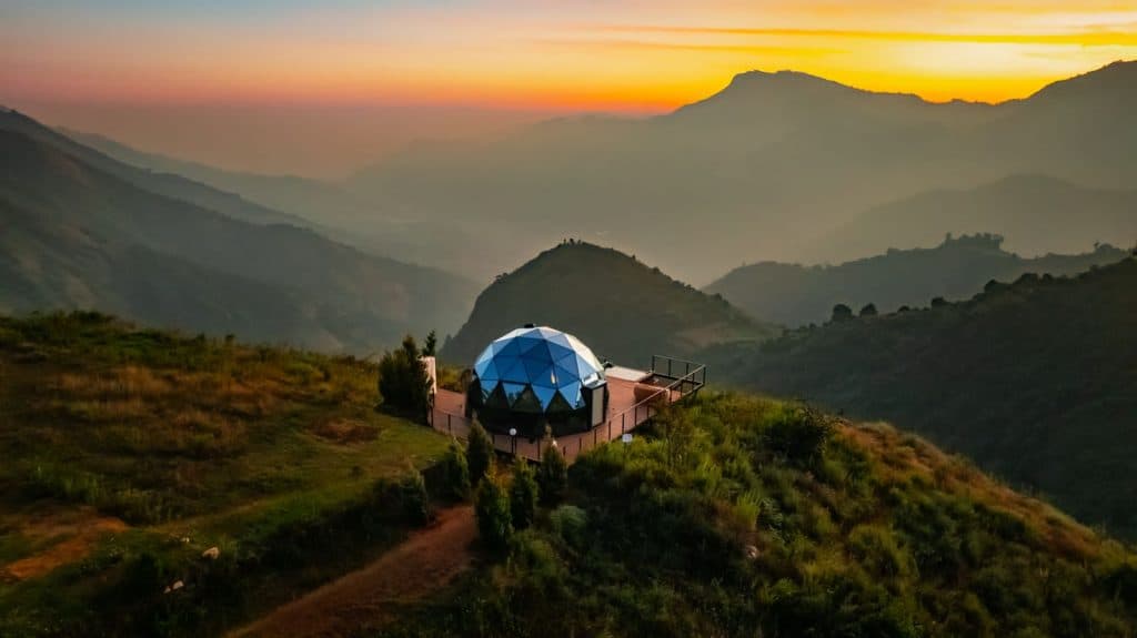 Luxe Chateau, India's 1st double Glass Glamp at Kodaikanal