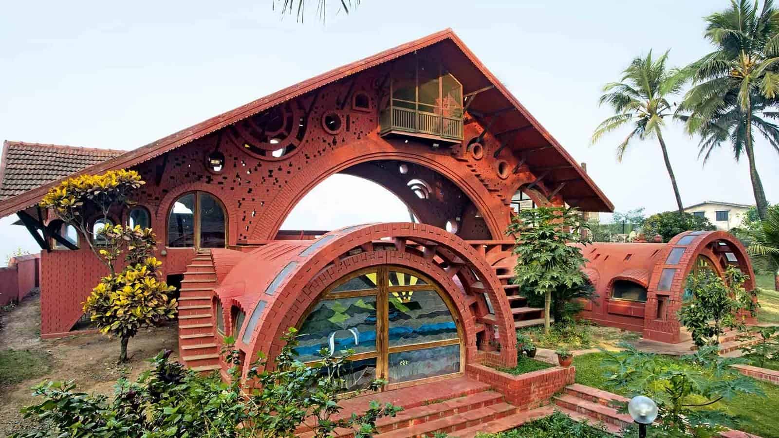 Nari gandhi's Alibag home is a spectacular representation of natural materials being used in harmony, nature