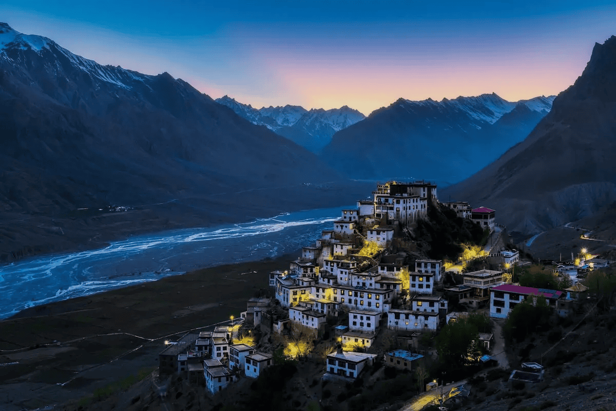 Key Monastery, a 1,000-year-old structure that is the spiritual heart of Spiti